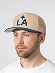 Бейсболка MITCHELL NESS арт. HP12998-LAGCREA Los Angeles Galaxy MLS (кремовый / синий)